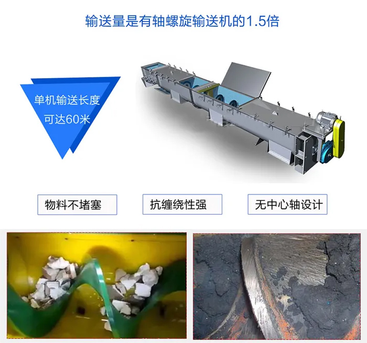無軸螺旋輸送機(jī)優(yōu)缺點(diǎn)